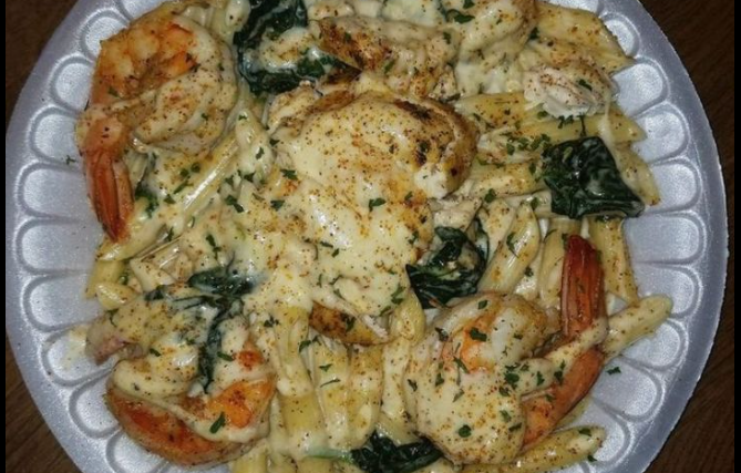 Shrimp & Spinach Alfredo