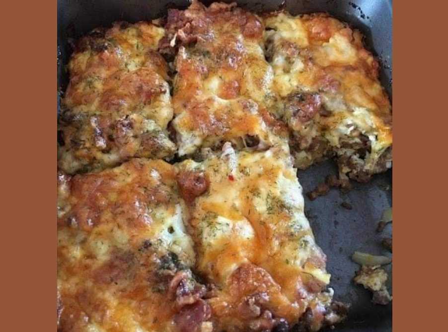 LOW CARB BACON CHEESEBURGER CASSEROLE