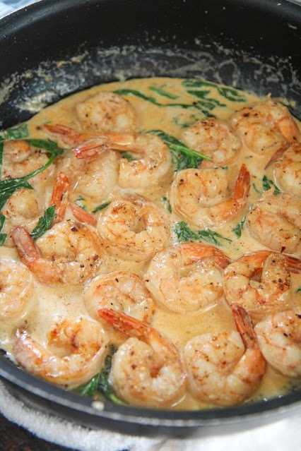 CREAMY GARLIC SHRIMP