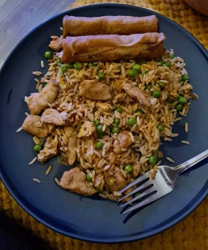 Chicken Fried Rice in the Slow Cooker