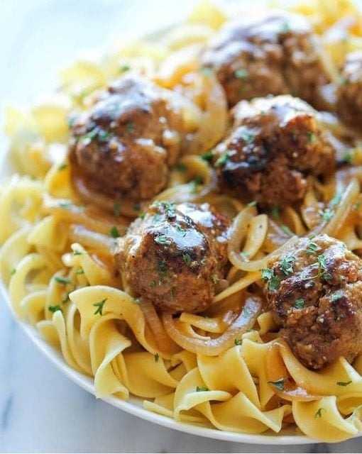 Salisbury steak meatballs