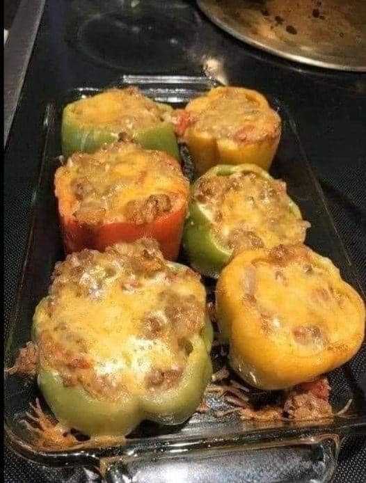 SEAFOOD STUFFED BELL PEPPERS