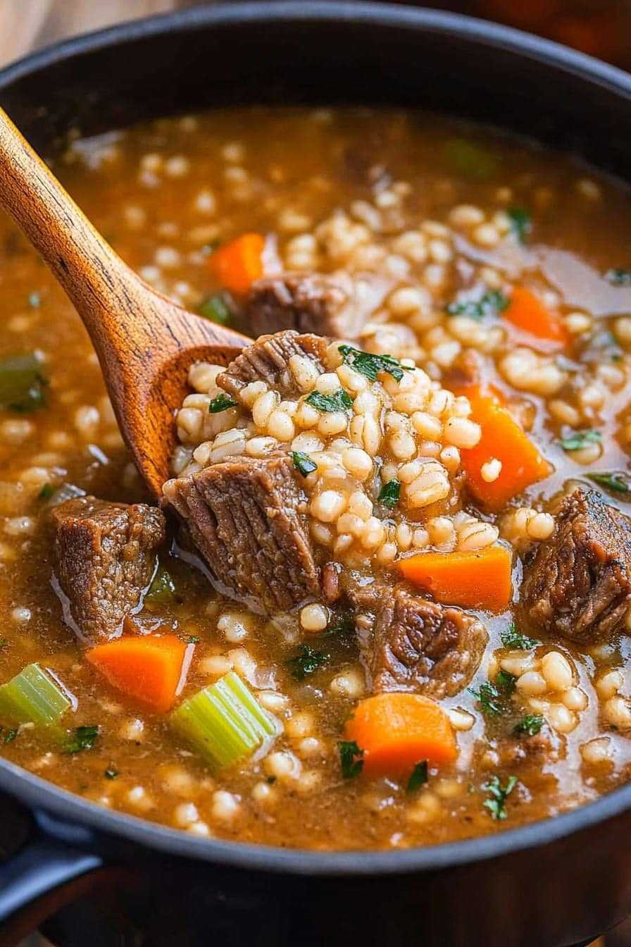 Beef and Barley Soup Recipe