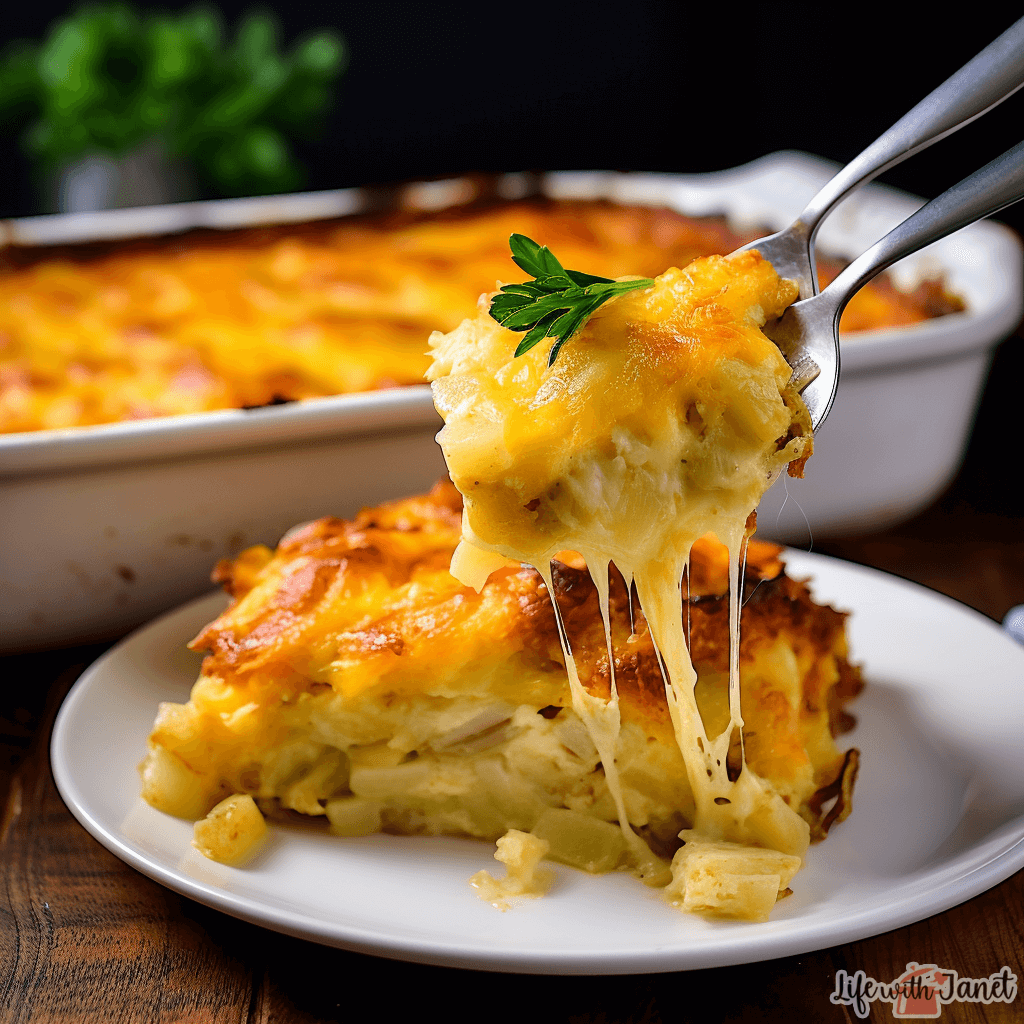 Chicken and hashbrown casserole.