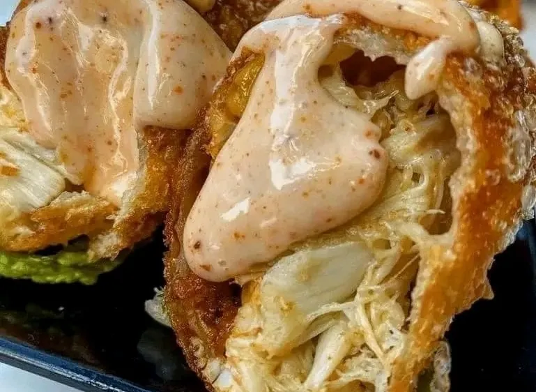 Crab Cake Egg Rolls