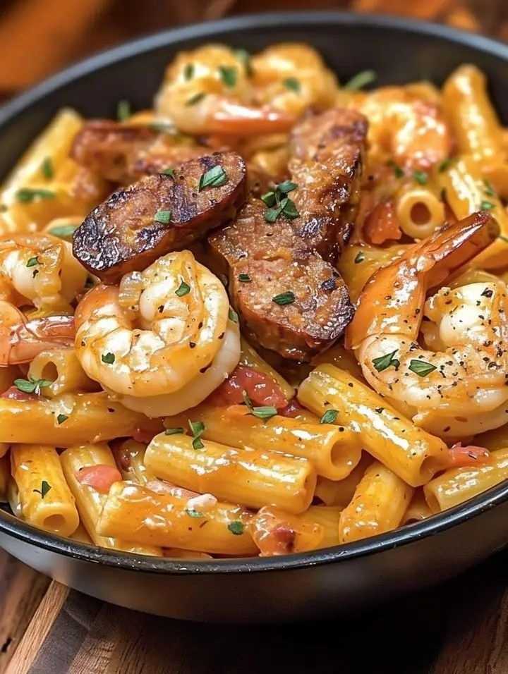 Cajun Shrimp Pasta with Sausage