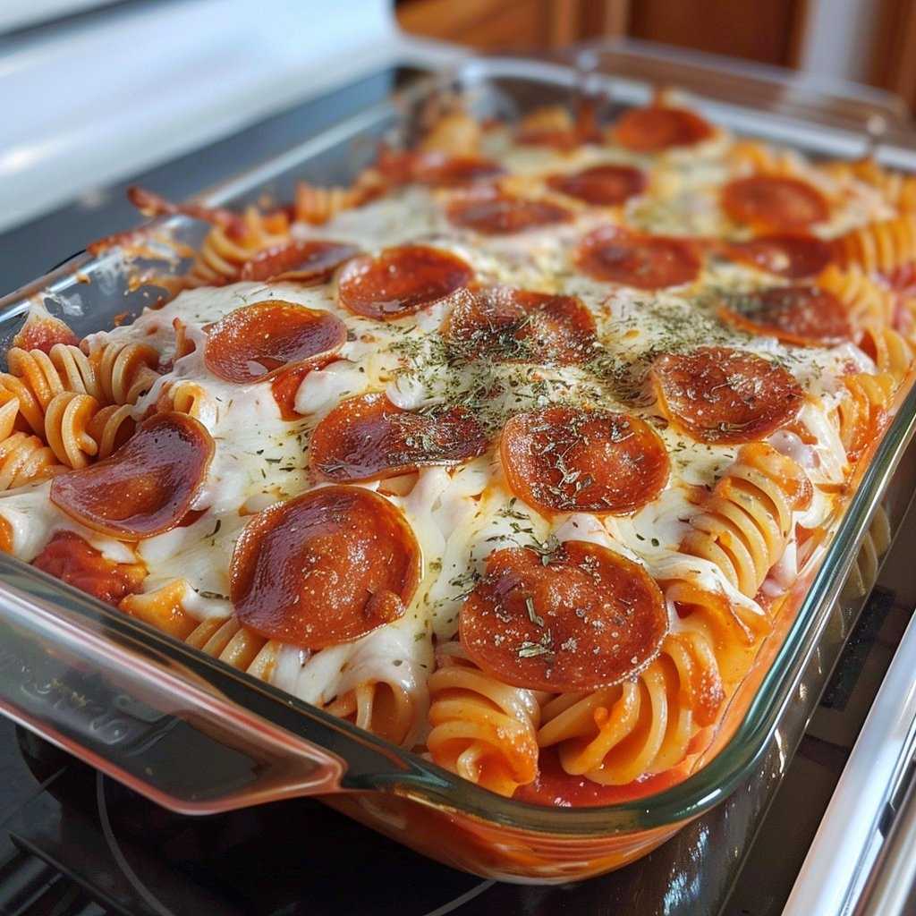 Pepperoni Pizza Casserole