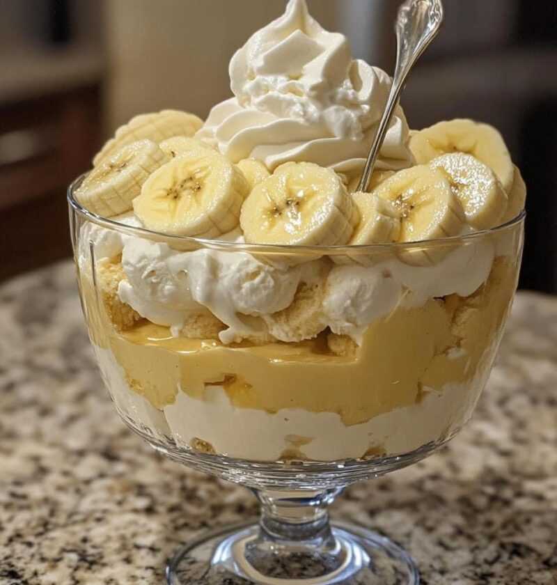 Banana Vanilla Pudding Trifle 