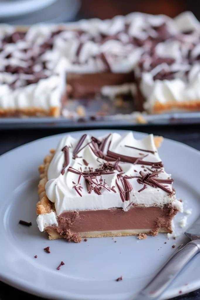 delicious French silk slab pie recipe