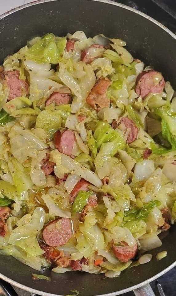 Cabbage and Sausage Skillet Recipe