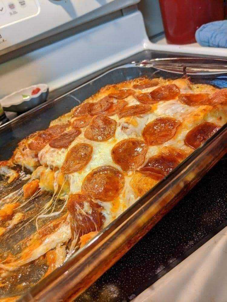 Pizza Casserole with Pepperoni