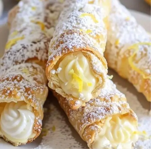 Lemon Meringue Pie Cannolis