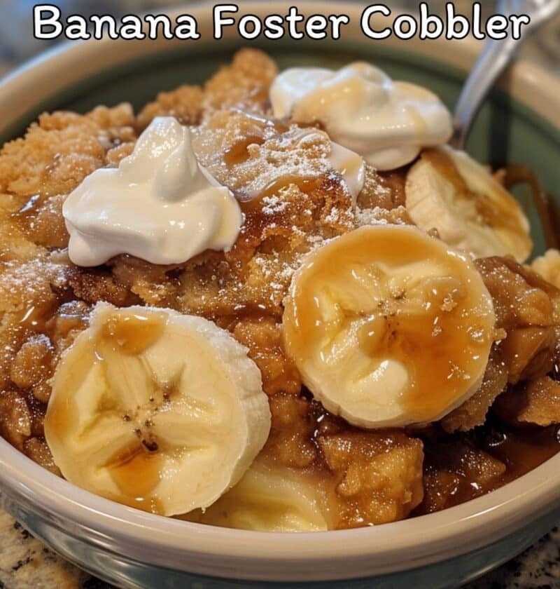  Banana Foster Cobbler