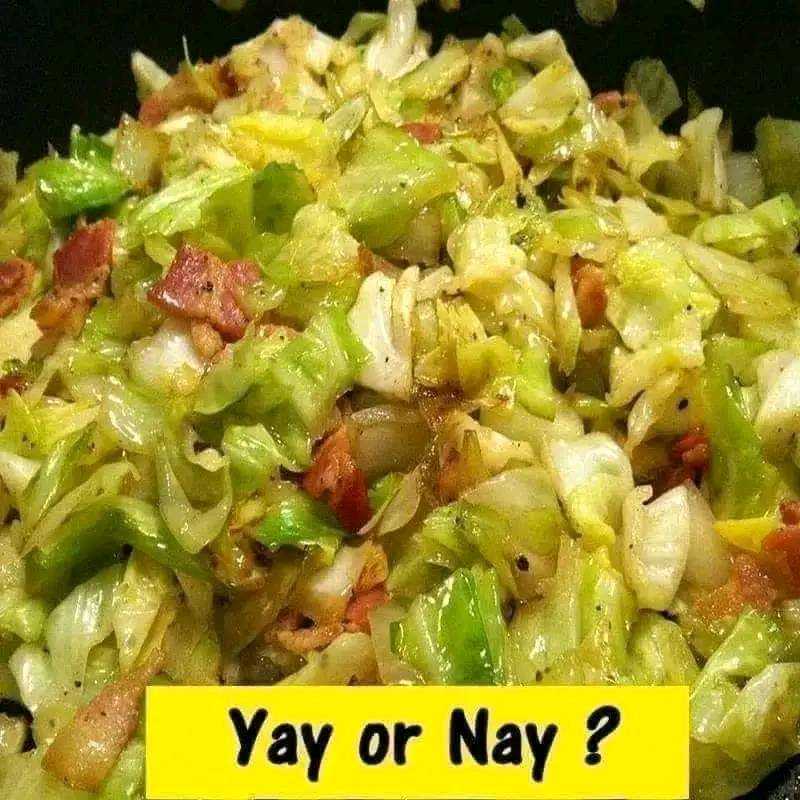 FRIED CABBAGE WITH BACON