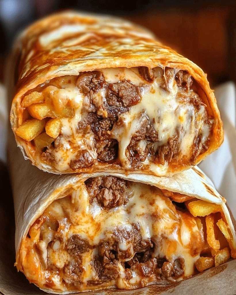 Beefy Cheesy Fries Burrito