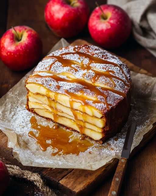 Invisible Caramelized Apple Cake: A Melting Delight in Every Bite