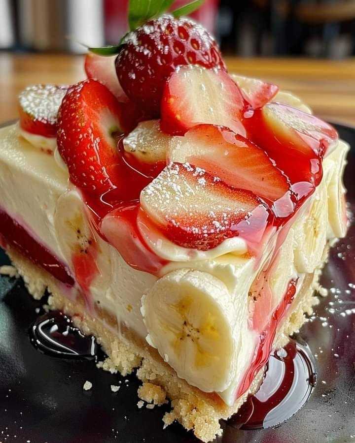 Banana Pudding Strawberry Cheesecake – the ultimate fusion of flavors