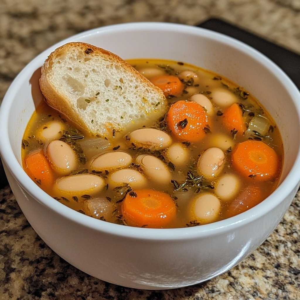 “Great Northern Bean Soup with Carrots”