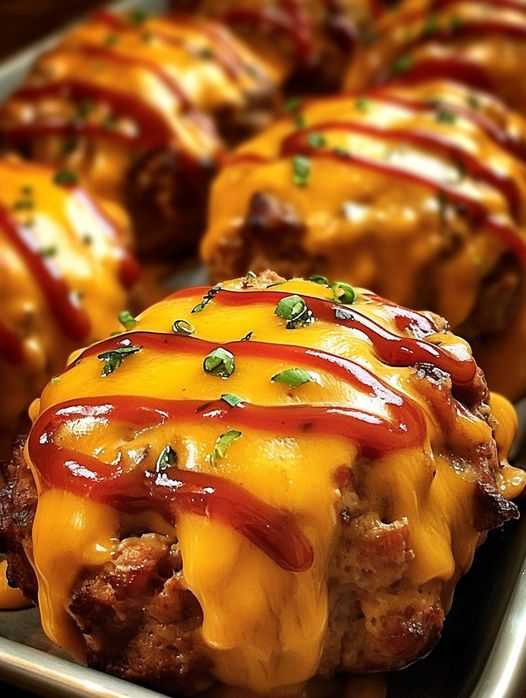 Bacon Cheeseburger Meatloaf Bites