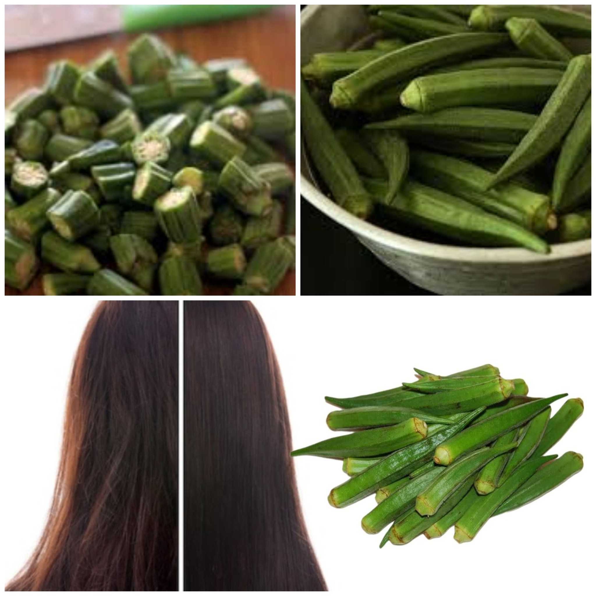 Okra (Bhindi) Keratin Hair Mask for Shiny, Straight, and Strong Hair