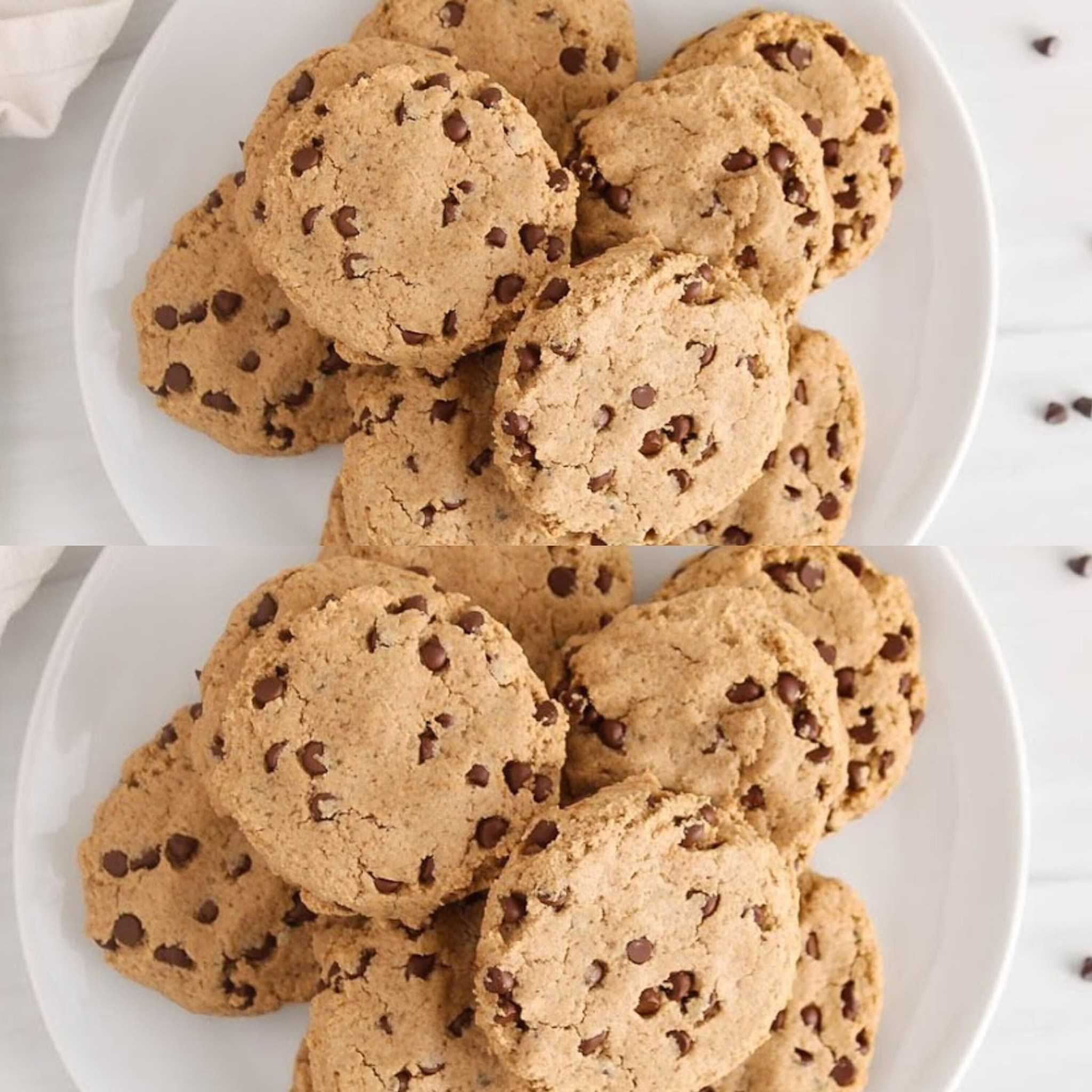 Vegan Oat Flour Cookies with Chocolate Chips