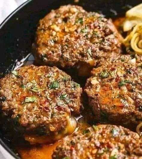 hamburger-steaks-with-onion-gravy!!!