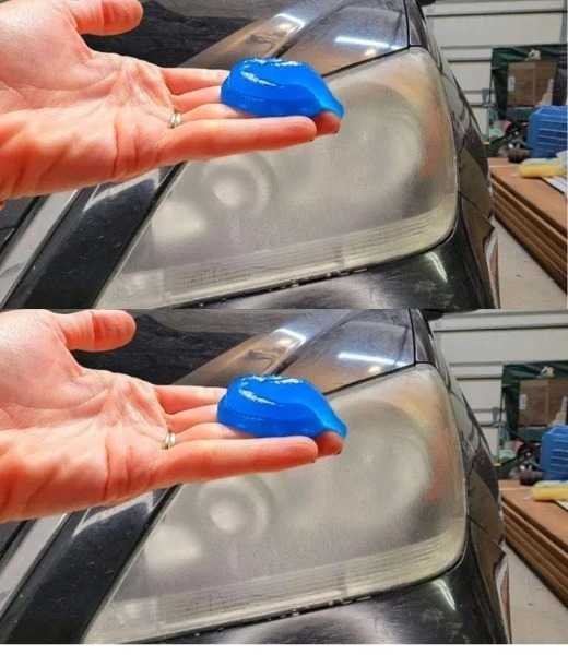 PLACE THIS ON YOUR CAR HEADLIGHTS AND WAIT A FEW SECONDS: SURPRISE