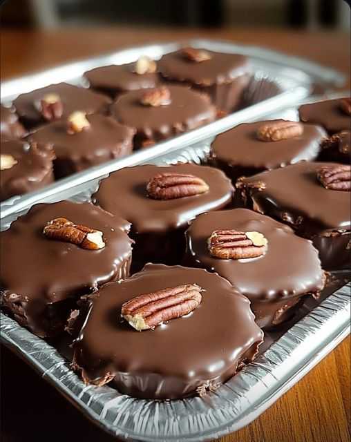 Homemade Turtle Candy with Pecans and Caramel Recipe