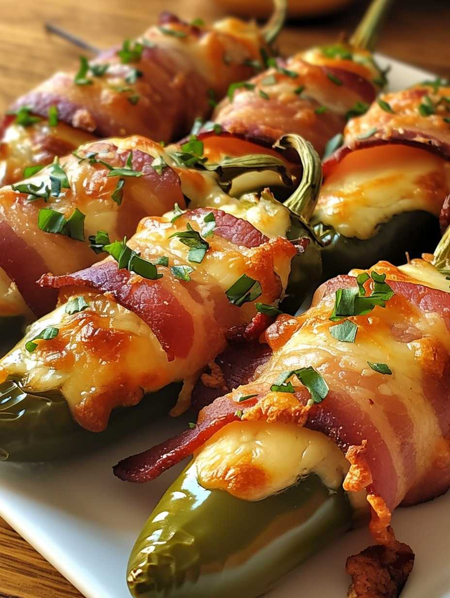 Bacon-Wrapped Jalapeño Poppers