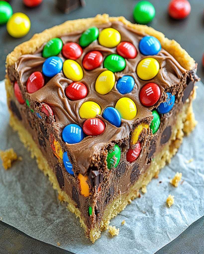 M&M Chocolate Chip Pie