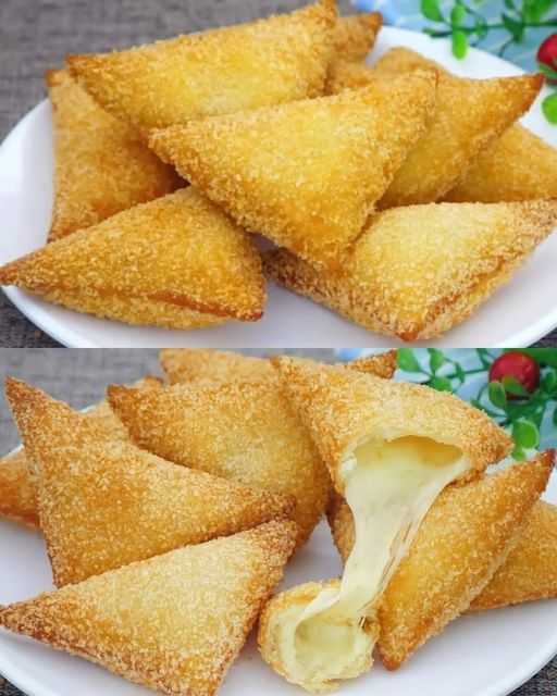 Crispy Potato and Mozzarella Bread Pockets