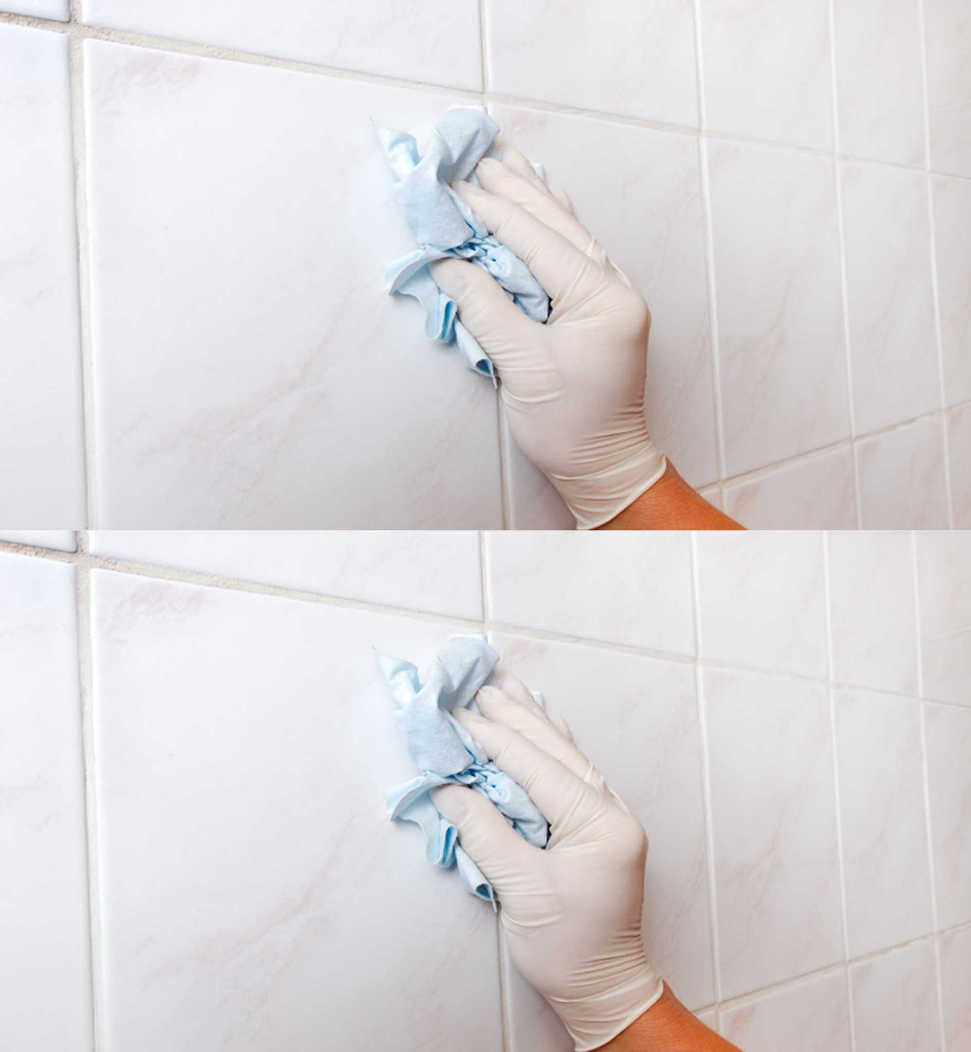 The trick to cleaning dirty grout and tiles and leaving a sweet scent