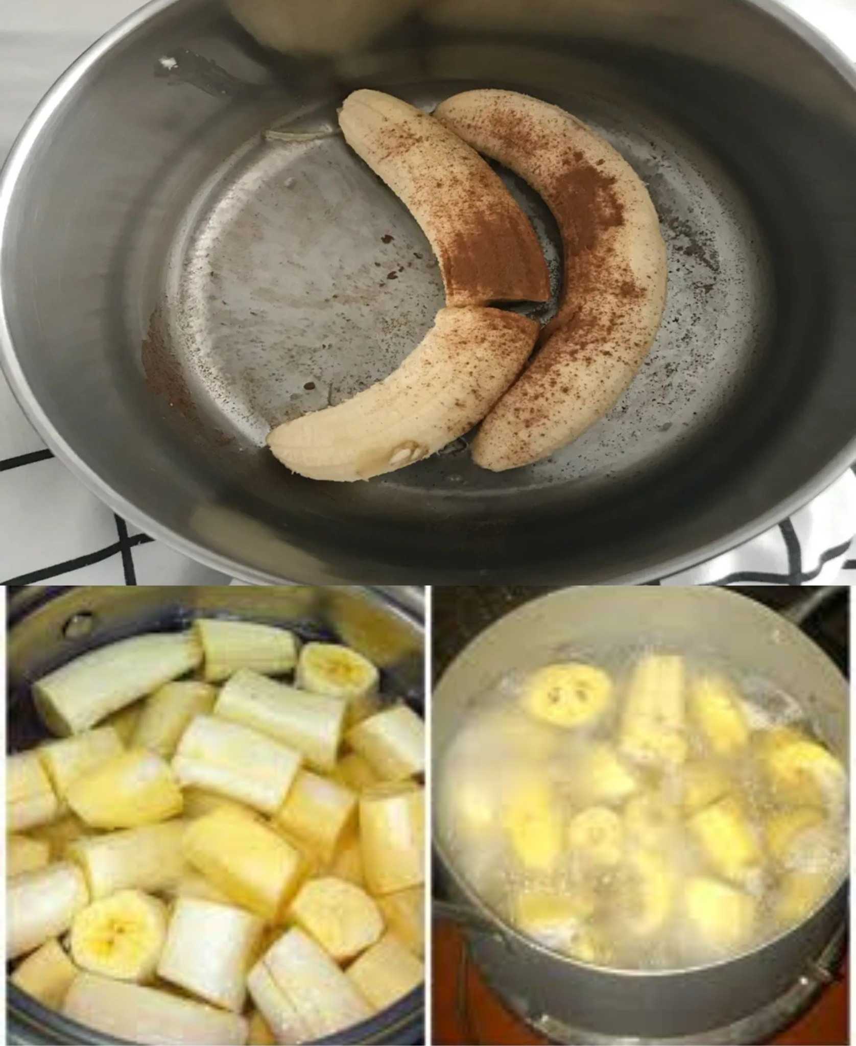 Banana and cinnamon, boil together in the evening: what happens a few minutes later!