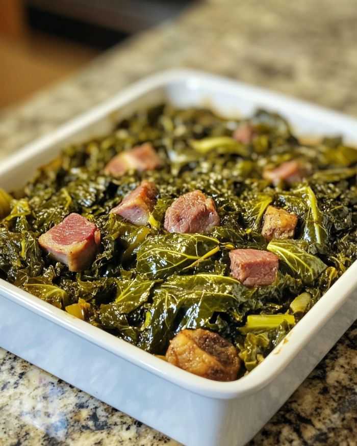 Mom calls this ‘Christmas Greens Glory’ because it tastes like pure Southern holiday tradition!