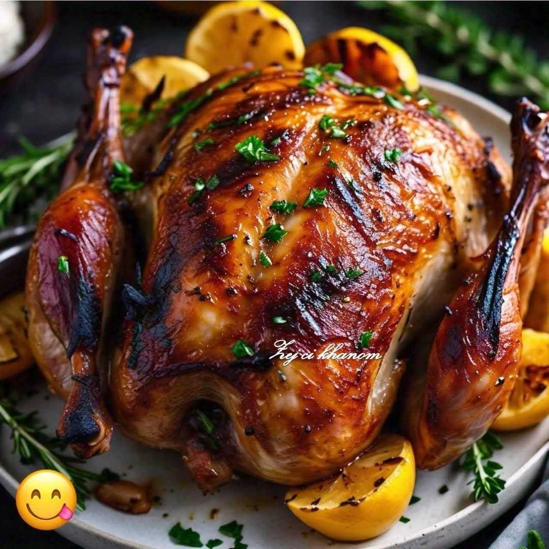 Herb and Lemon Glazed Roasted Chicken