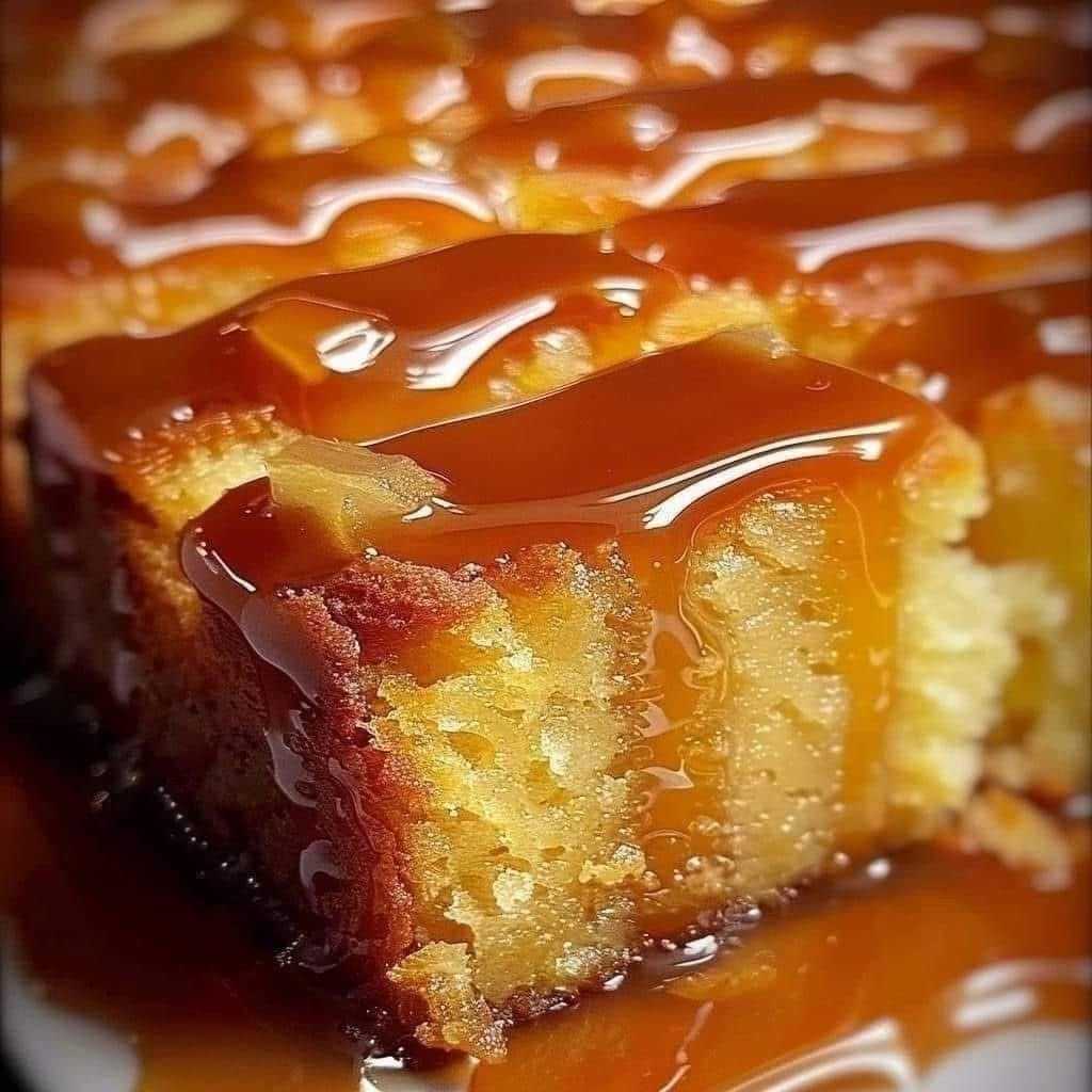 Caramel Drizzle Cake Recipe