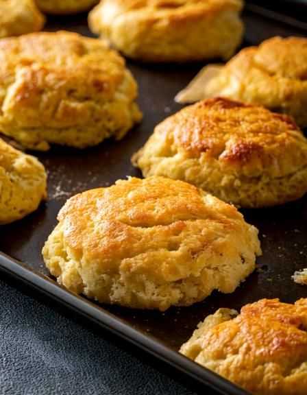 ‘Christmas Clouds’ is what we call these biscuits—light, fluffy, and always in demand at the table.