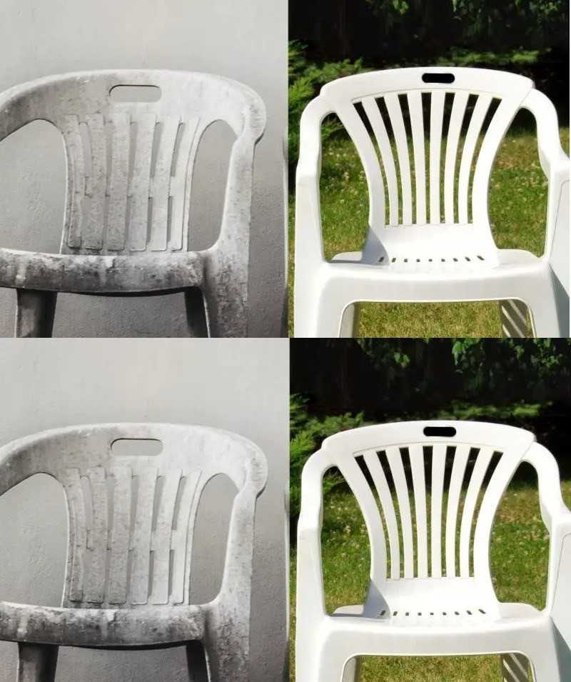 Plastic chairs impossible to see? I’m going to reveal all the tips for whitening them perfectly!