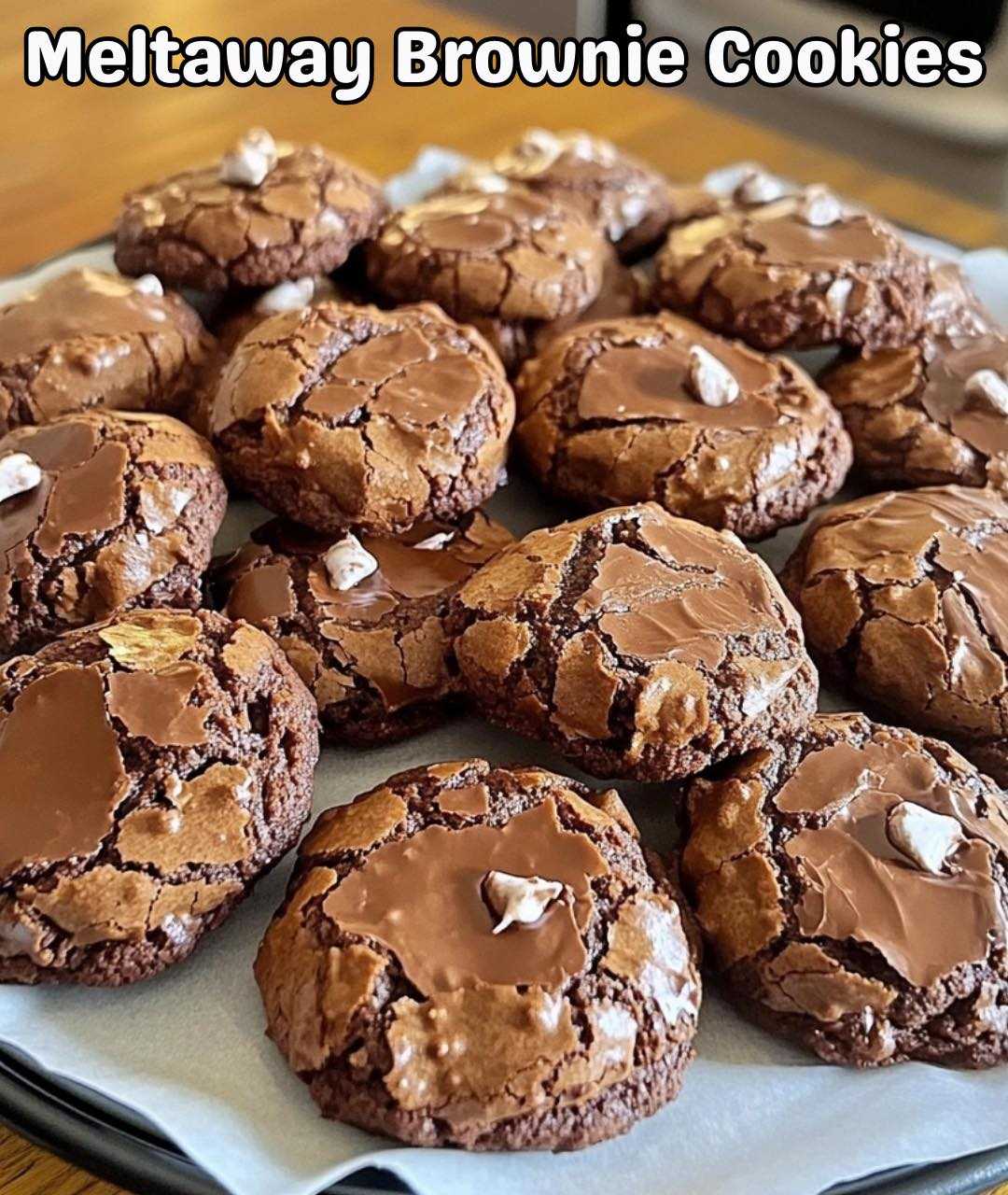 Decadent Meltaway Brownie Cookies