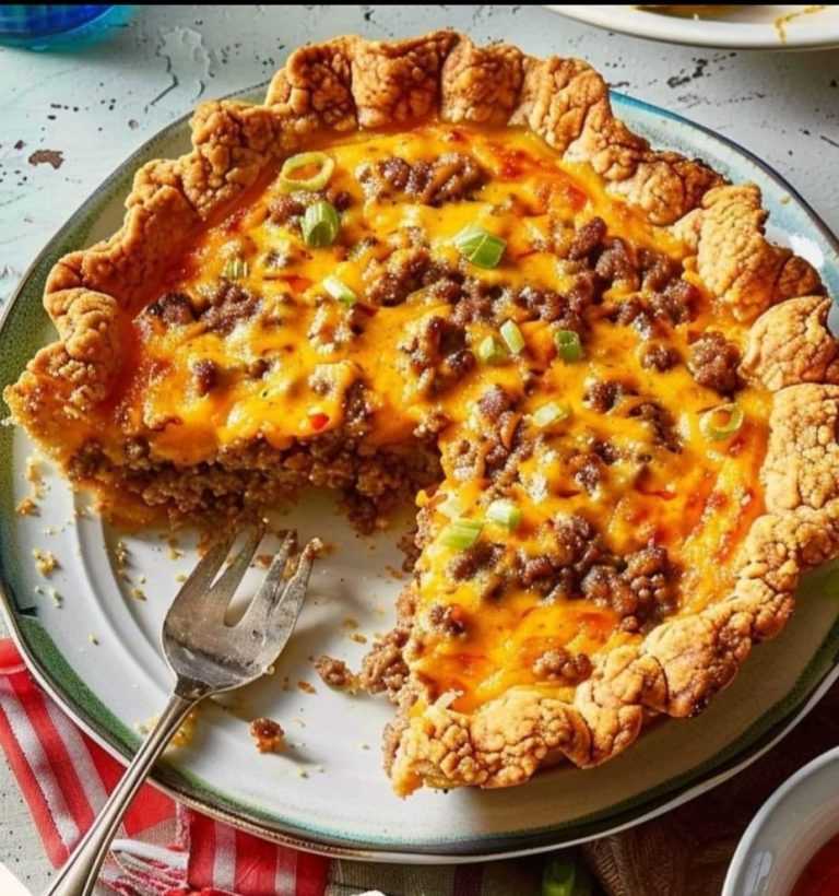 Ground Beef and Cheese Pie: A Hearty Savory Delight