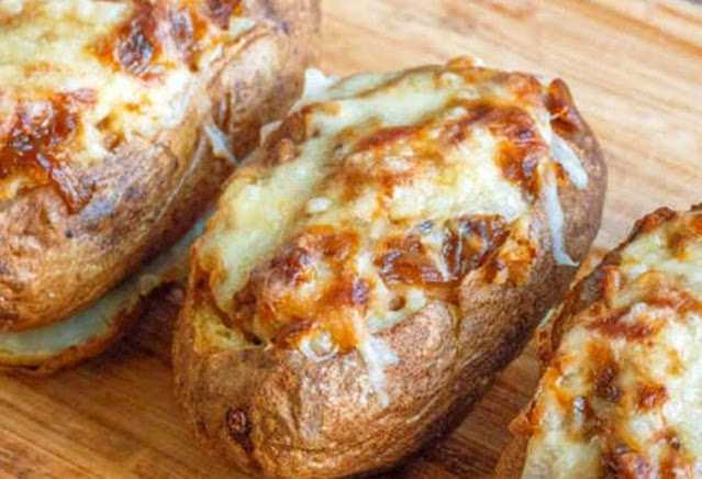 French Onion Soup Stuffed Potatoes