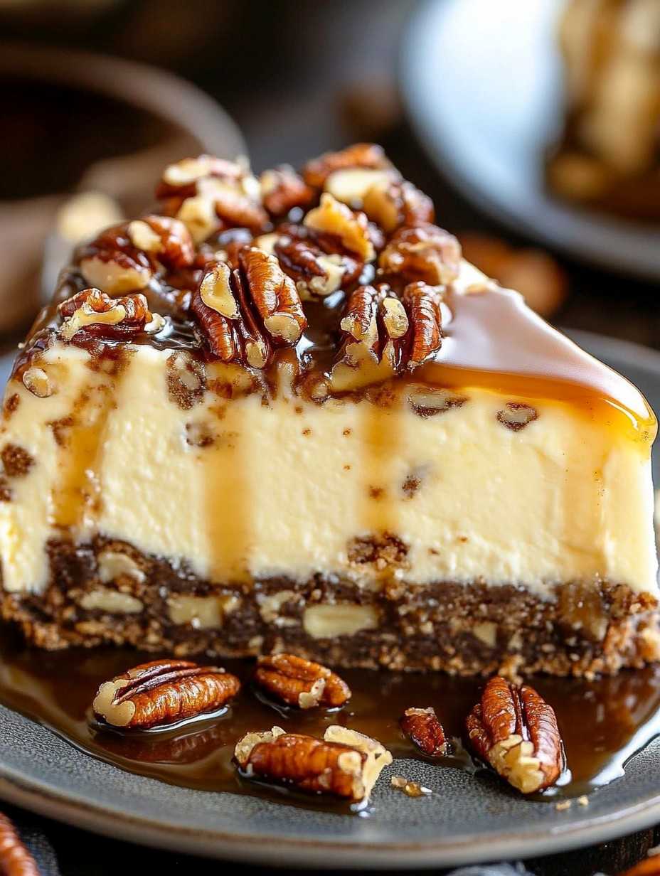 Southern Pecan Praline Cheesecake