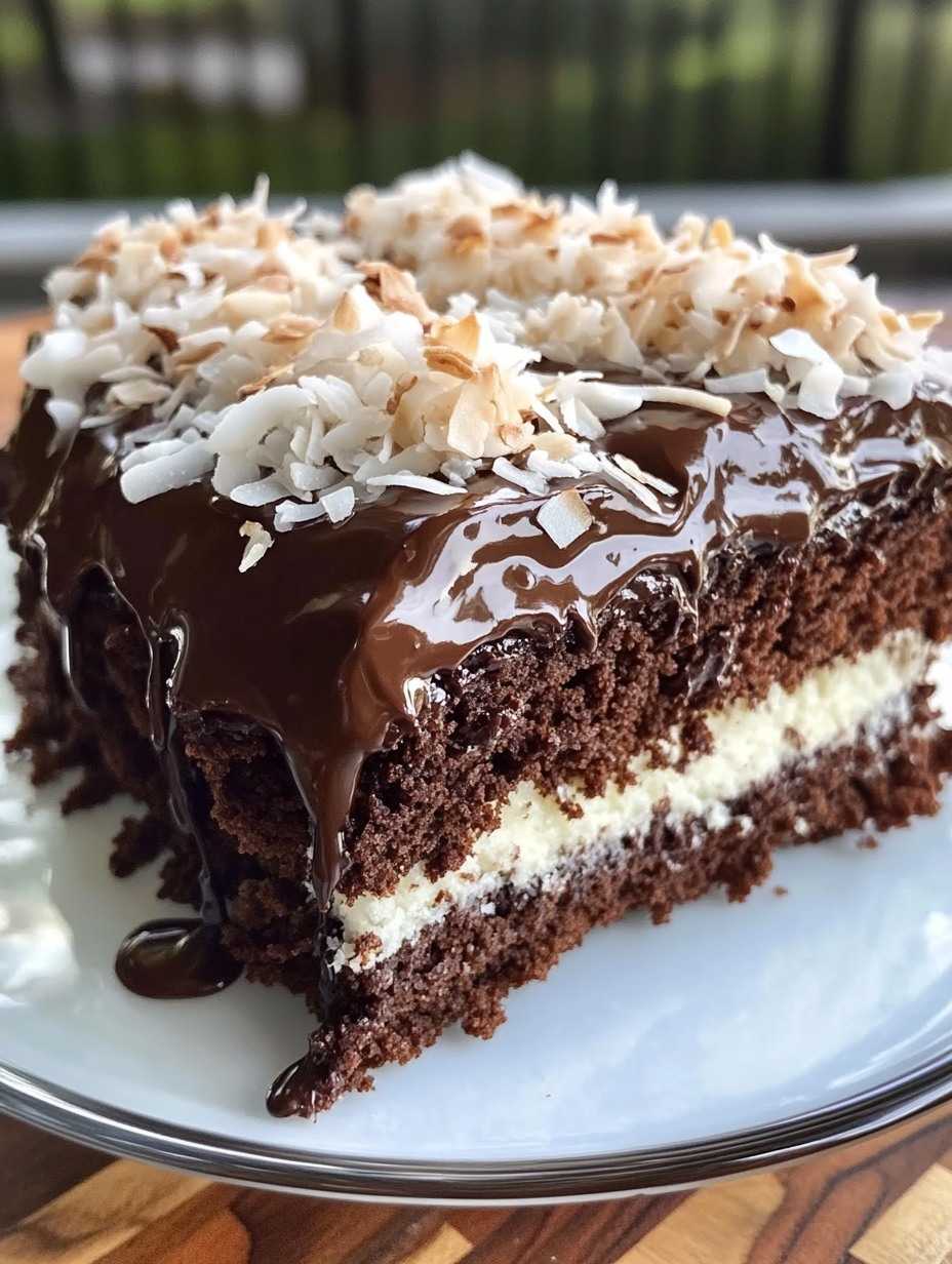 Mounds Poke Cake