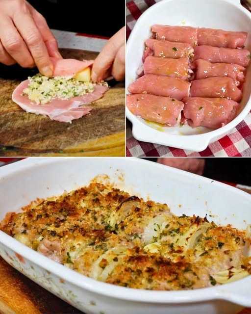 Gratinated pork loin rolls: the recipe for the second tasty cake