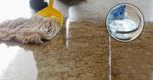 Granite and marble floors: how to make them shiny with a natural detergent