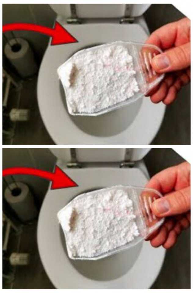 Pour the WASHING POWDER into your toilet and be amazed by the RESULT