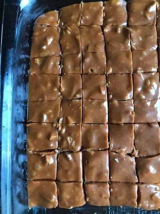 Creamy Caramel Fudge Squares Recipe !!