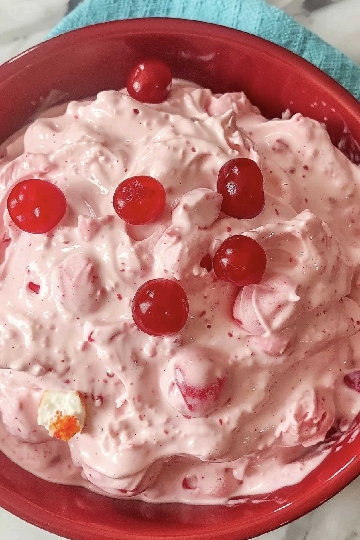 Luxurious Pink Cherry Jell-O Fluff: A Decadent Dessert Masterpiece