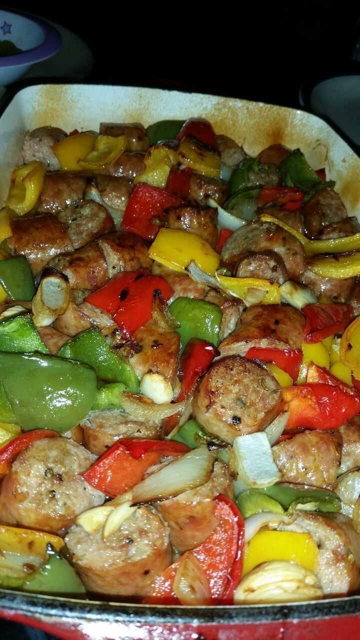 Sausage Peppers and Onions