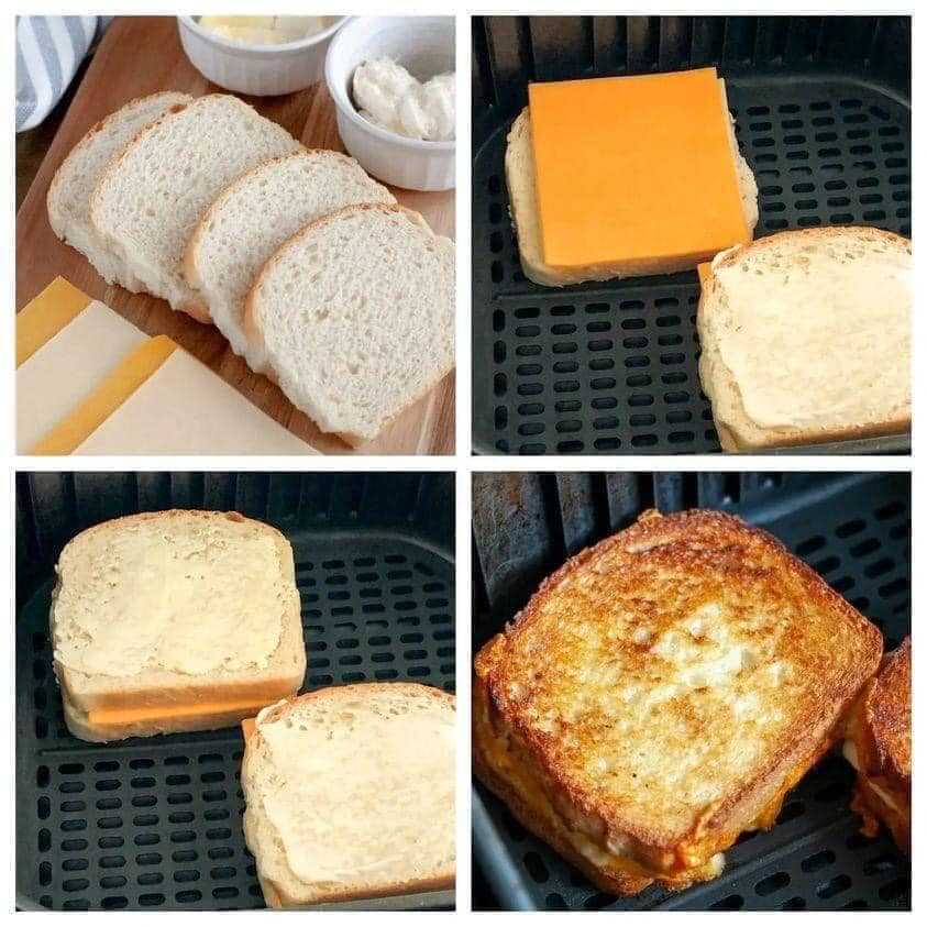 air fryer grilled cheese